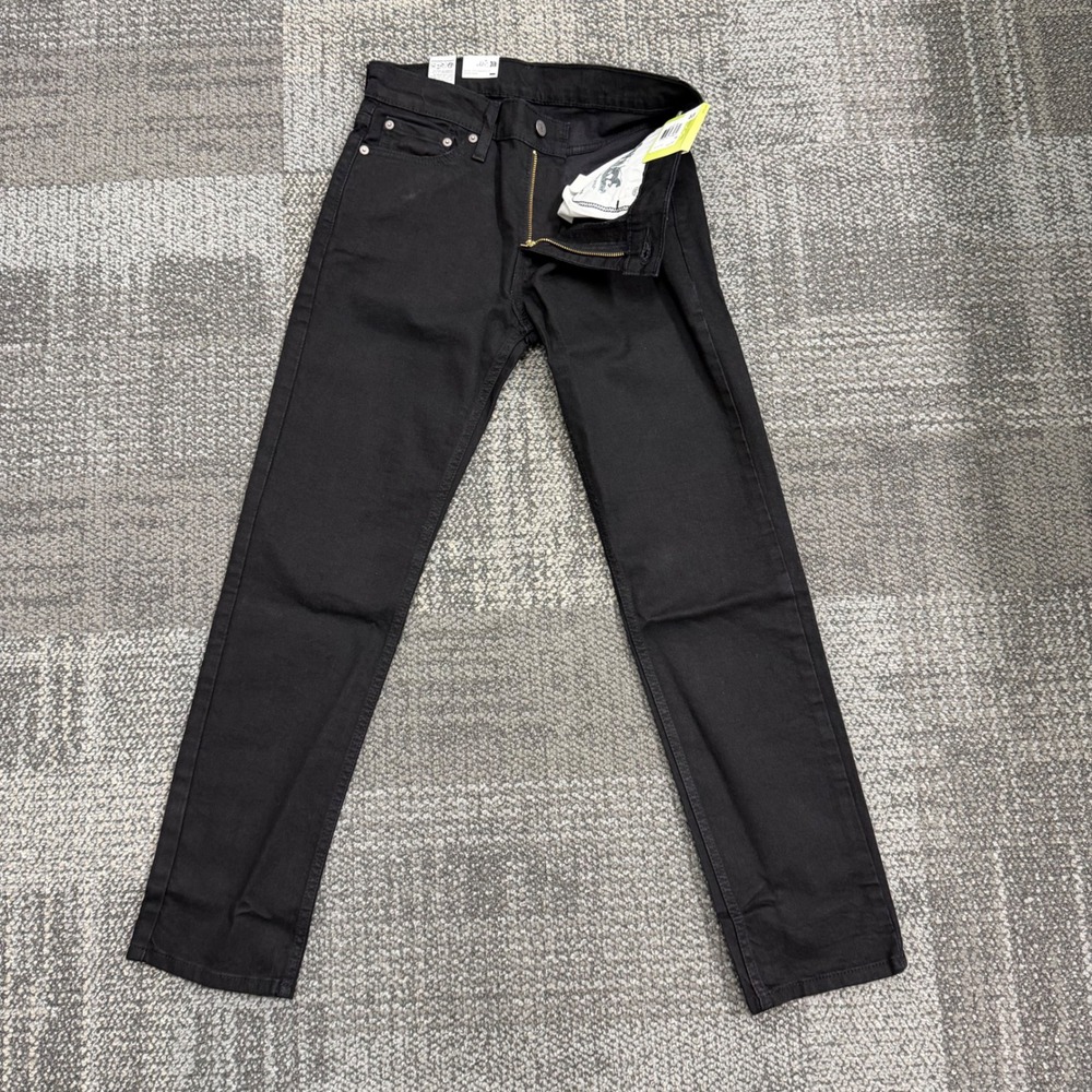 Levi's 511 Slim Jeans Mens 30x30 Black Solid Advanced Stretch Denim Pants